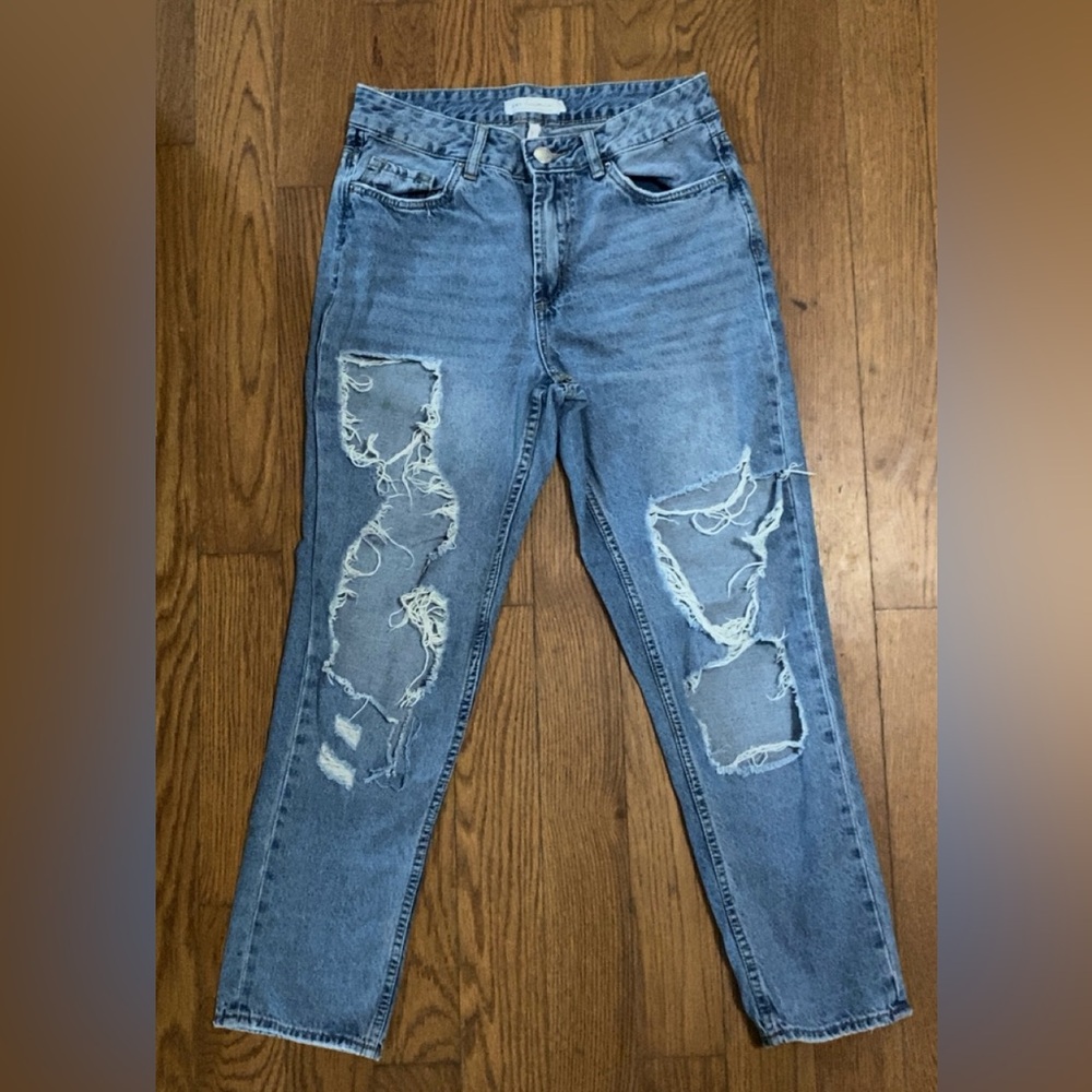 SWS Denim Co. Jeans Size 5 High Waisted Distressed